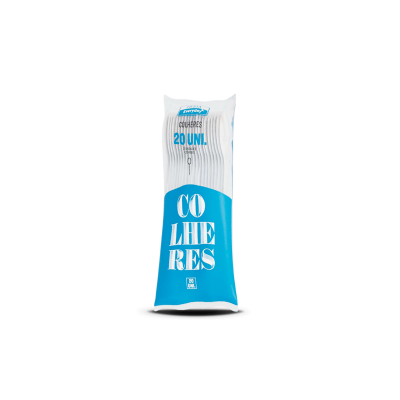 COLHERES PEQUENAS PLÁSTICO BRANCO